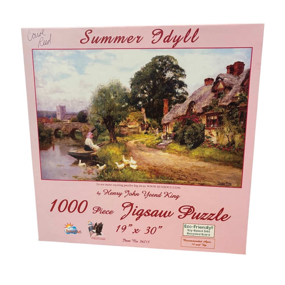 Suns Out Summer Idyll 1000 Piece Jigsaw Puzzle Henry John Yeend King 36215